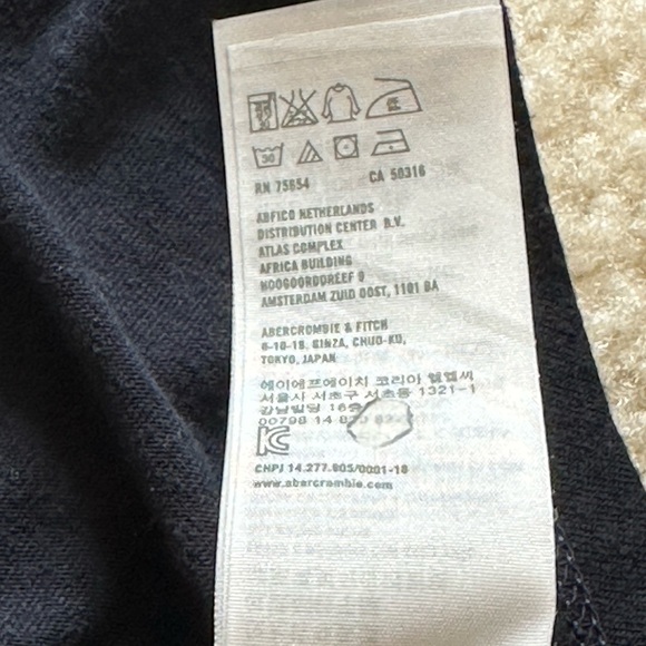 Navy blue Abercrombie Muscle Tee - Picture 7 of 7